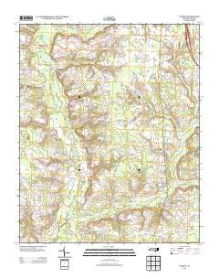 Turkey North Carolina Historical topographic map, 1:24000 scale, 7.5 X 7.5 Minute, Year 2013