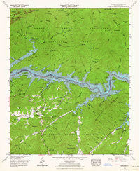 Tuskeegee North Carolina Historical topographic map, 1:24000 scale, 7.5 X 7.5 Minute, Year 1961