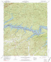 Tuskeegee North Carolina Historical topographic map, 1:24000 scale, 7.5 X 7.5 Minute, Year 1961
