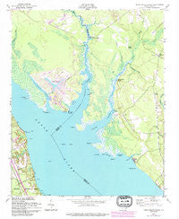 Upper Broad Creek North Carolina Historical topographic map, 1:24000 scale, 7.5 X 7.5 Minute, Year 1950