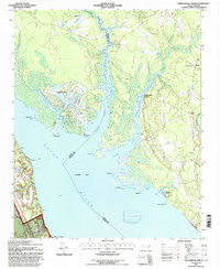 Upper Broad Creek North Carolina Historical topographic map, 1:24000 scale, 7.5 X 7.5 Minute, Year 1994