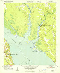 Upper Broad Creek North Carolina Historical topographic map, 1:24000 scale, 7.5 X 7.5 Minute, Year 1951