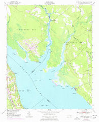 Upper Broad Creek North Carolina Historical topographic map, 1:24000 scale, 7.5 X 7.5 Minute, Year 1951