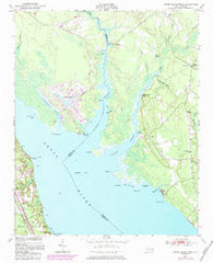 Upper Broad Creek North Carolina Historical topographic map, 1:24000 scale, 7.5 X 7.5 Minute, Year 1950