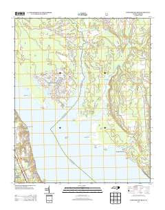Upper Broad Creek North Carolina Historical topographic map, 1:24000 scale, 7.5 X 7.5 Minute, Year 2013