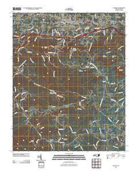 Valdese North Carolina Historical topographic map, 1:24000 scale, 7.5 X 7.5 Minute, Year 2010