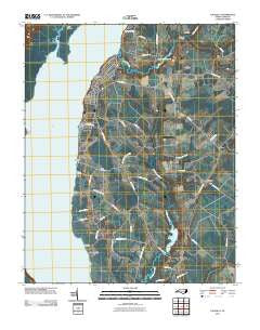 Valhalla North Carolina Historical topographic map, 1:24000 scale, 7.5 X 7.5 Minute, Year 2010