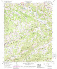 Valle Crucis North Carolina Historical topographic map, 1:24000 scale, 7.5 X 7.5 Minute, Year 1960