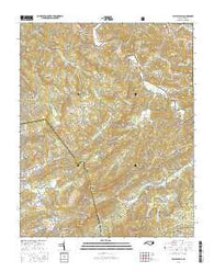 Valle Crucis North Carolina Current topographic map, 1:24000 scale, 7.5 X 7.5 Minute, Year 2016