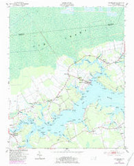 Vandemere North Carolina Historical topographic map, 1:24000 scale, 7.5 X 7.5 Minute, Year 1950