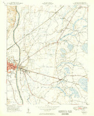 Vander North Carolina Historical topographic map, 1:24000 scale, 7.5 X 7.5 Minute, Year 1949