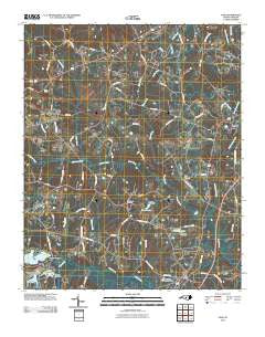 Vass North Carolina Historical topographic map, 1:24000 scale, 7.5 X 7.5 Minute, Year 2010