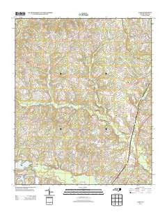 Vass North Carolina Historical topographic map, 1:24000 scale, 7.5 X 7.5 Minute, Year 2013
