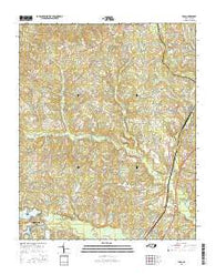 Vass North Carolina Current topographic map, 1:24000 scale, 7.5 X 7.5 Minute, Year 2016
