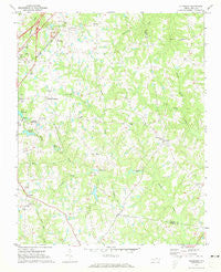 Vicksboro North Carolina Historical topographic map, 1:24000 scale, 7.5 X 7.5 Minute, Year 1970