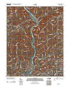 Vienna North Carolina Historical topographic map, 1:24000 scale, 7.5 X 7.5 Minute, Year 2010