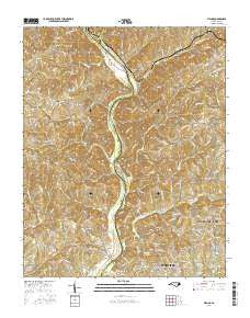 Vienna North Carolina Current topographic map, 1:24000 scale, 7.5 X 7.5 Minute, Year 2016