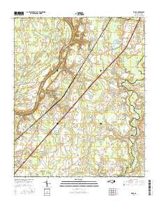 Wade North Carolina Current topographic map, 1:24000 scale, 7.5 X 7.5 Minute, Year 2016