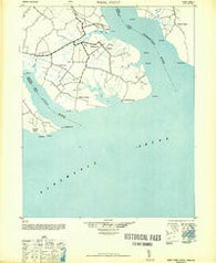 Wade Point North Carolina Historical topographic map, 1:62500 scale, 15 X 15 Minute, Year 1948