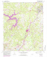 Wake Forest North Carolina Historical topographic map, 1:24000 scale, 7.5 X 7.5 Minute, Year 1967