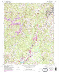 Wake Forest North Carolina Historical topographic map, 1:24000 scale, 7.5 X 7.5 Minute, Year 1967