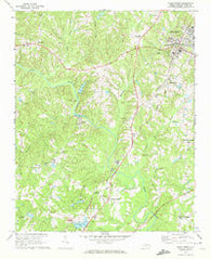 Wake Forest North Carolina Historical topographic map, 1:24000 scale, 7.5 X 7.5 Minute, Year 1967