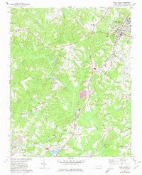 Wake Forest North Carolina Historical topographic map, 1:24000 scale, 7.5 X 7.5 Minute, Year 1967