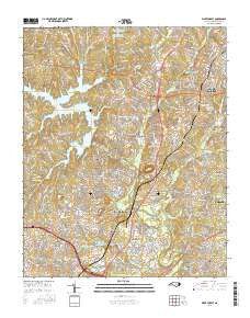 Wake Forest North Carolina Current topographic map, 1:24000 scale, 7.5 X 7.5 Minute, Year 2016