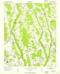 Wakulla North Carolina Historical topographic map, 1:24000 scale, 7.5 X 7.5 Minute, Year 1949