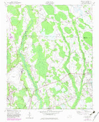 Wakulla North Carolina Historical topographic map, 1:24000 scale, 7.5 X 7.5 Minute, Year 1949