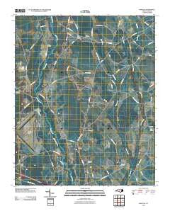 Wakulla North Carolina Historical topographic map, 1:24000 scale, 7.5 X 7.5 Minute, Year 2010