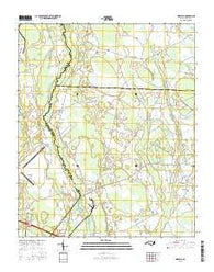 Wakulla North Carolina Current topographic map, 1:24000 scale, 7.5 X 7.5 Minute, Year 2016