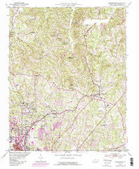 Walkertown North Carolina Historical topographic map, 1:24000 scale, 7.5 X 7.5 Minute, Year 1951