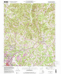 Walkertown North Carolina Historical topographic map, 1:24000 scale, 7.5 X 7.5 Minute, Year 1997