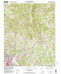 Walkertown North Carolina Historical topographic map, 1:24000 scale, 7.5 X 7.5 Minute, Year 1997