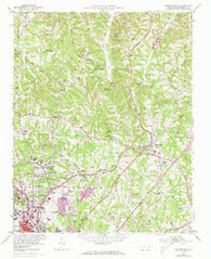 Walkertown North Carolina Historical topographic map, 1:24000 scale, 7.5 X 7.5 Minute, Year 1951