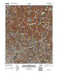 Walkertown North Carolina Historical topographic map, 1:24000 scale, 7.5 X 7.5 Minute, Year 2010
