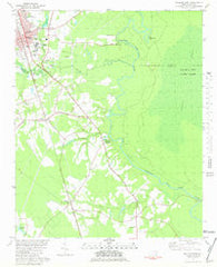 Wallace East North Carolina Historical topographic map, 1:24000 scale, 7.5 X 7.5 Minute, Year 1981