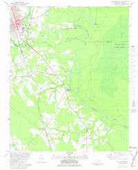 Wallace East North Carolina Historical topographic map, 1:24000 scale, 7.5 X 7.5 Minute, Year 1981