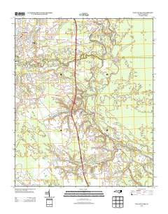 Wallace East North Carolina Historical topographic map, 1:24000 scale, 7.5 X 7.5 Minute, Year 2013