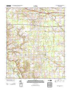 Walstonburg North Carolina Historical topographic map, 1:24000 scale, 7.5 X 7.5 Minute, Year 2013