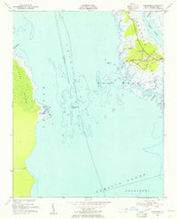 Wanchese North Carolina Historical topographic map, 1:24000 scale, 7.5 X 7.5 Minute, Year 1953