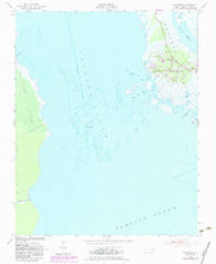 Wanchese North Carolina Historical topographic map, 1:24000 scale, 7.5 X 7.5 Minute, Year 1953