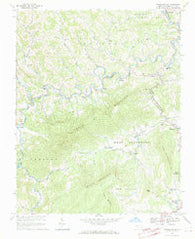 Warrensville North Carolina Historical topographic map, 1:24000 scale, 7.5 X 7.5 Minute, Year 1966