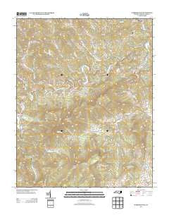 Warrensville North Carolina Historical topographic map, 1:24000 scale, 7.5 X 7.5 Minute, Year 2013