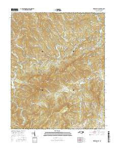 Warrensville North Carolina Current topographic map, 1:24000 scale, 7.5 X 7.5 Minute, Year 2016