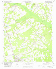Warsaw North North Carolina Historical topographic map, 1:24000 scale, 7.5 X 7.5 Minute, Year 1977