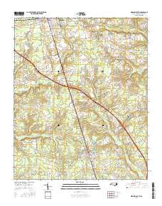 Warsaw South North Carolina Current topographic map, 1:24000 scale, 7.5 X 7.5 Minute, Year 2016