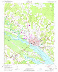 Washington North Carolina Historical topographic map, 1:24000 scale, 7.5 X 7.5 Minute, Year 1951