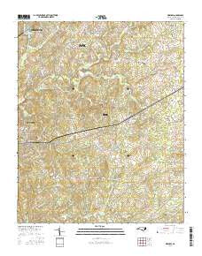 Waxhaw North Carolina Current topographic map, 1:24000 scale, 7.5 X 7.5 Minute, Year 2016